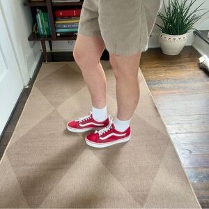 VANS Old Skool Sneakers Red Size 6.5 Men’s and 7.5 Women’s